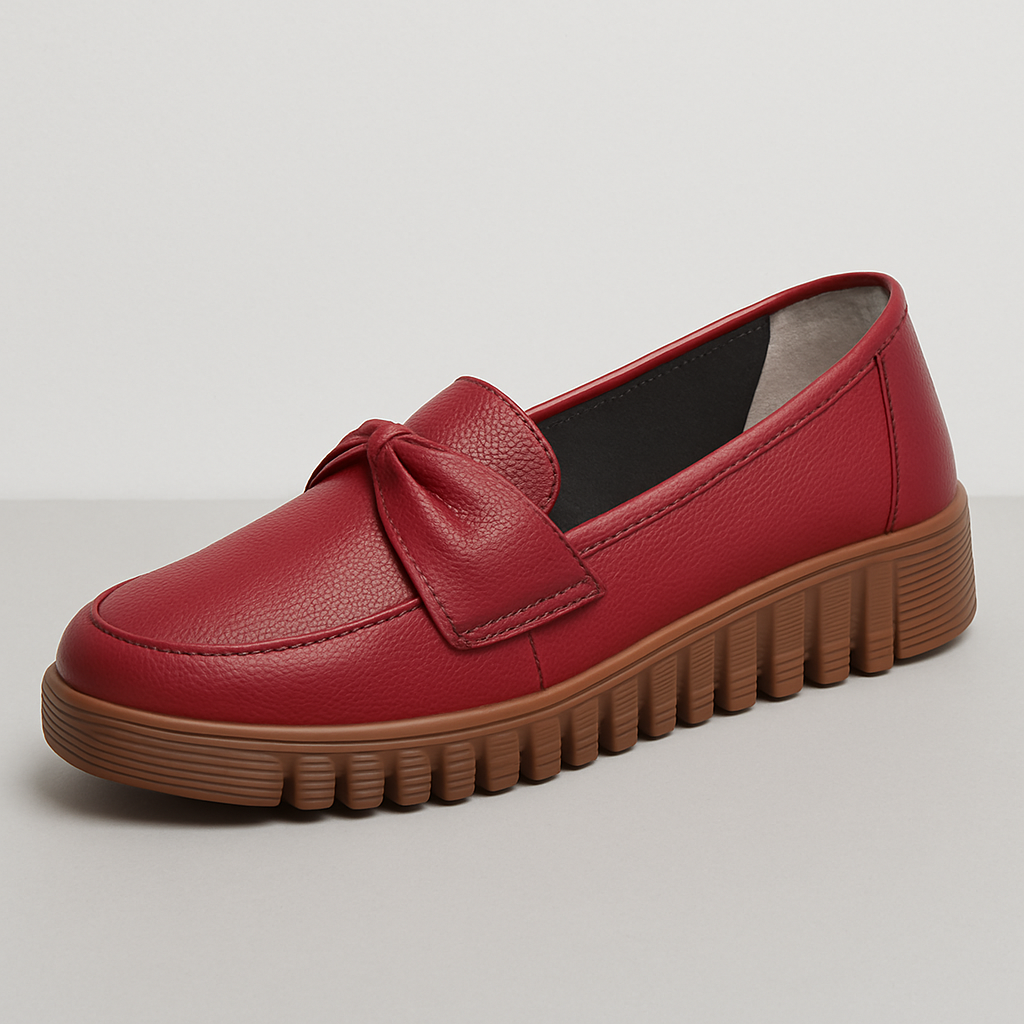 Bella Bow-tie Leather Loafer