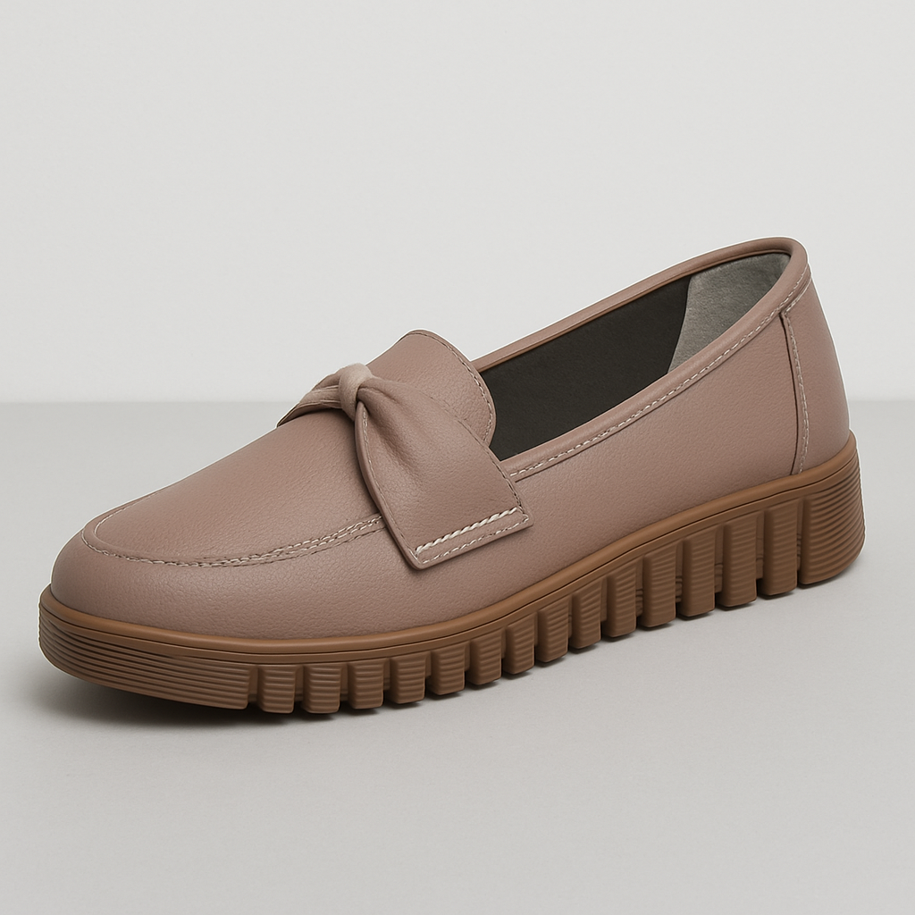 Bella Bow-tie Leather Loafer