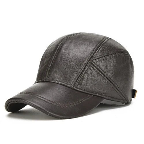 The Carlo Leather Cap