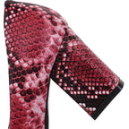 Selene Snake-Embossed Pumps