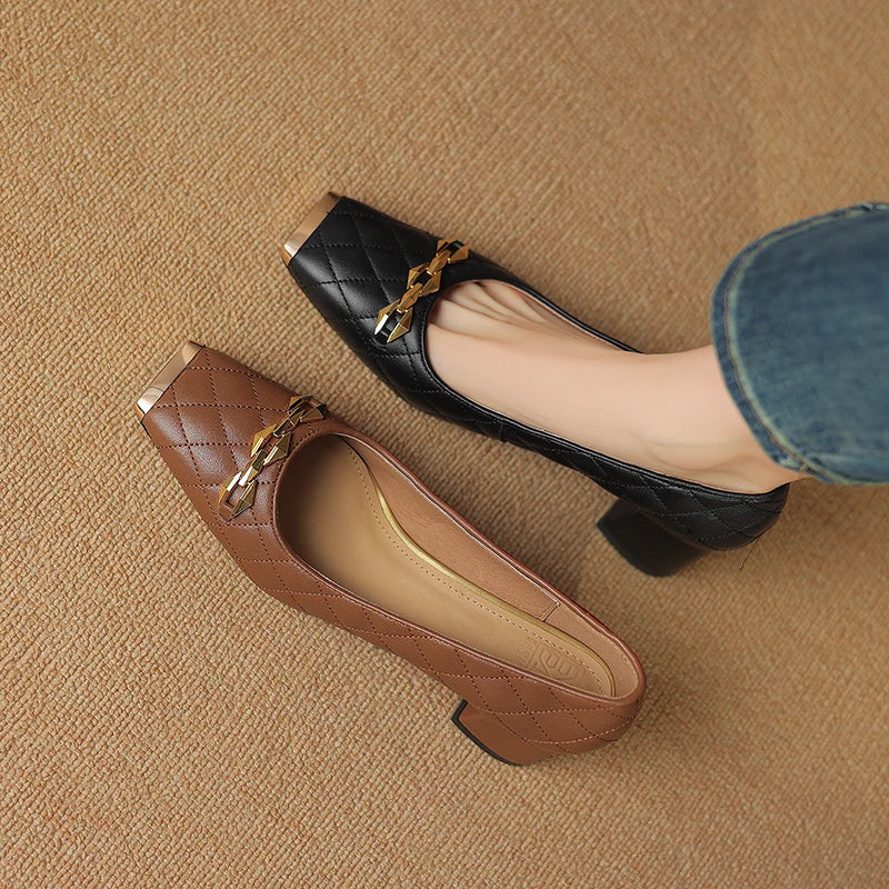 Penelope Block Heel Pump