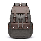 Vintage Canvas & Leather Backpack