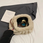 Melania Faux Mink Shoulder Bag