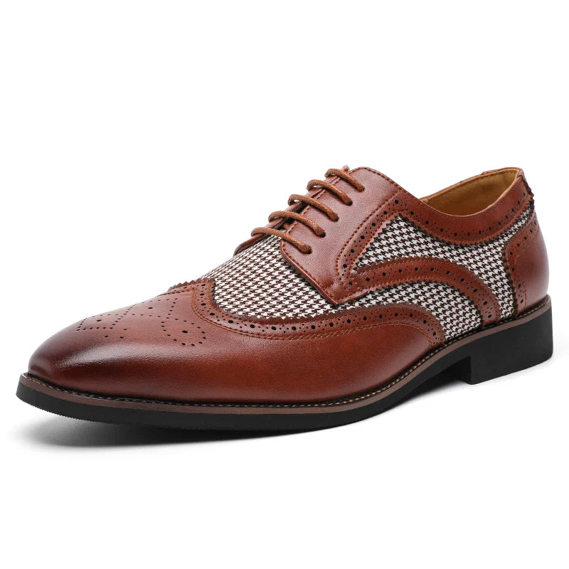 Houndstooth Wingtip Derby