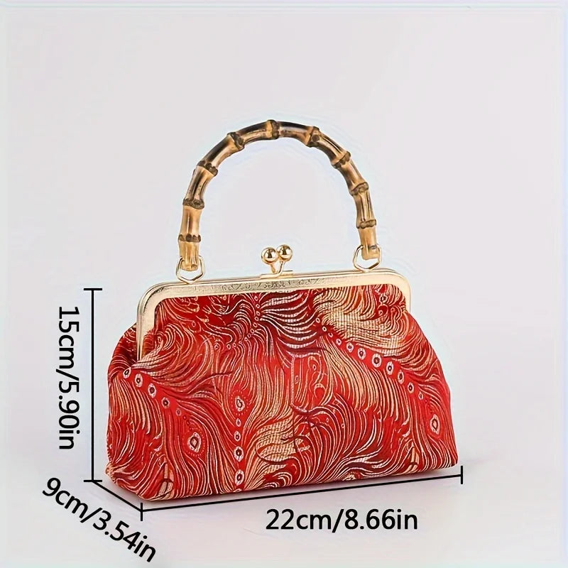 Zaria Bamboo Handle Purse