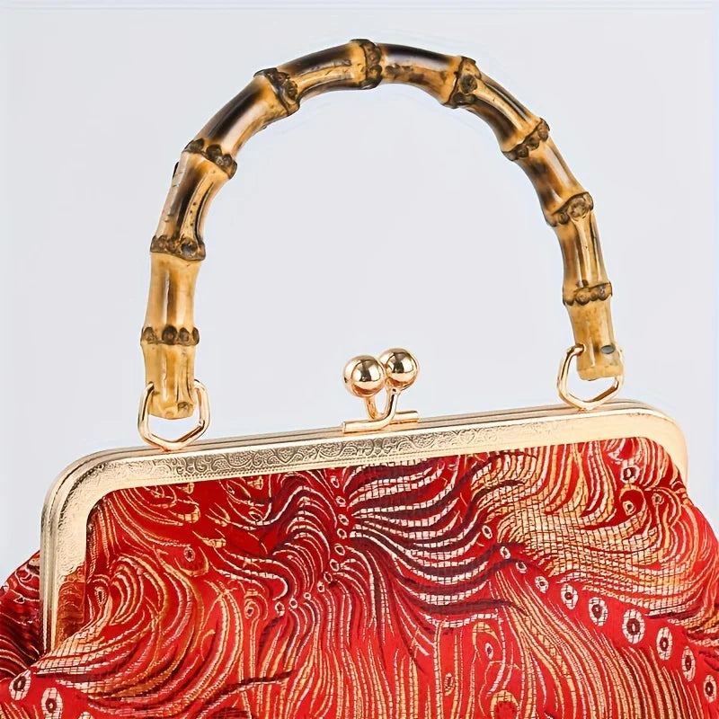 Zaria Bamboo Handle Purse