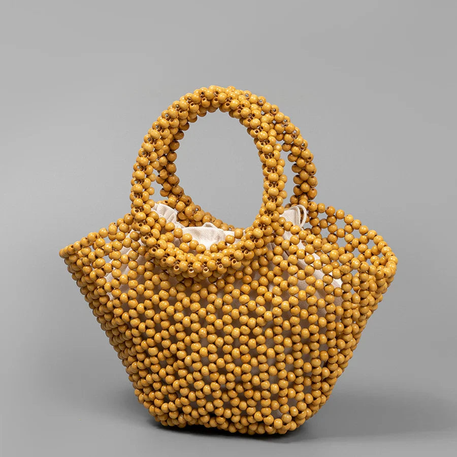 The Antibes Wooden Bead Tote