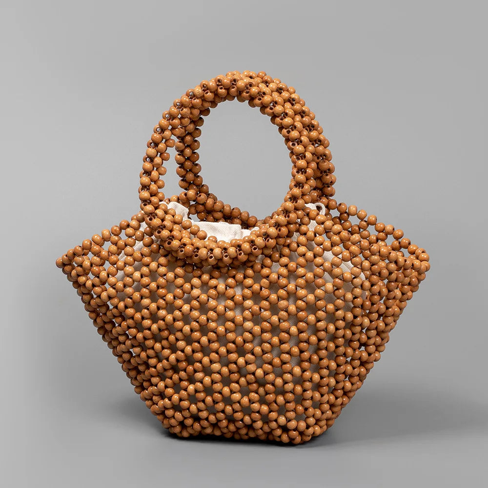 The Antibes Wooden Bead Tote