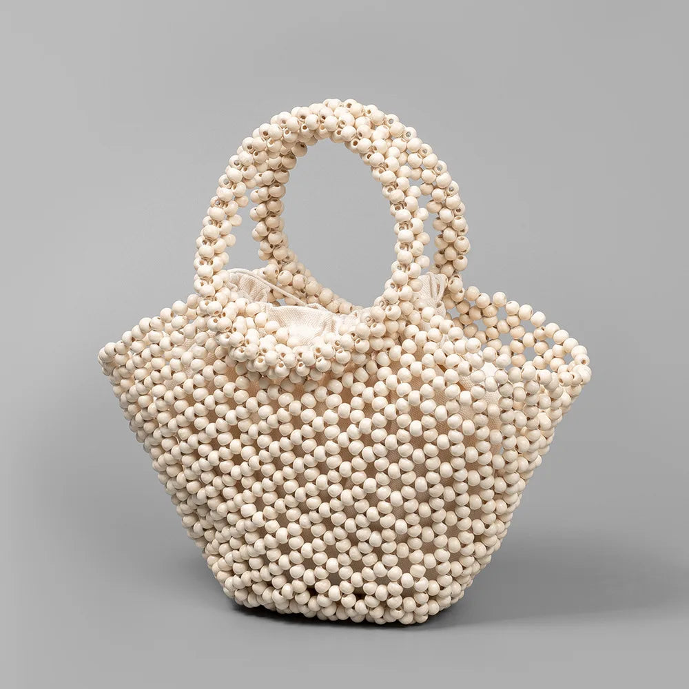 The Antibes Wooden Bead Tote