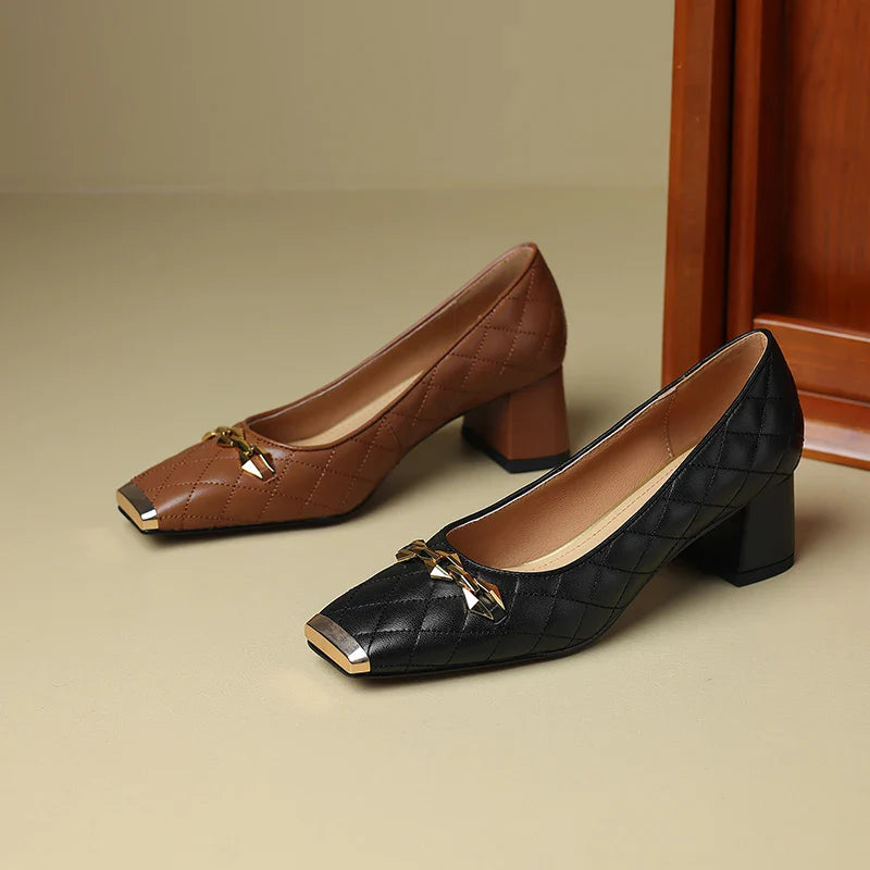 Penelope Block Heel Pump