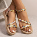 Boardwalk Floral Flat Sandals