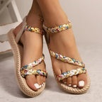 Boardwalk Floral Flat Sandals