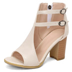 Selene Heeled Leather Sandals