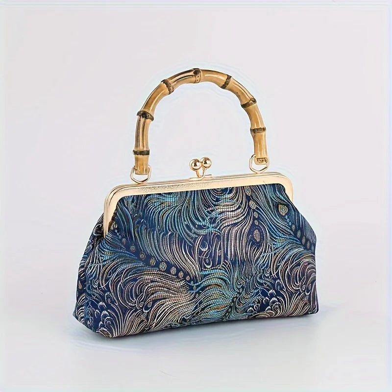 Zaria Bamboo Handle Purse