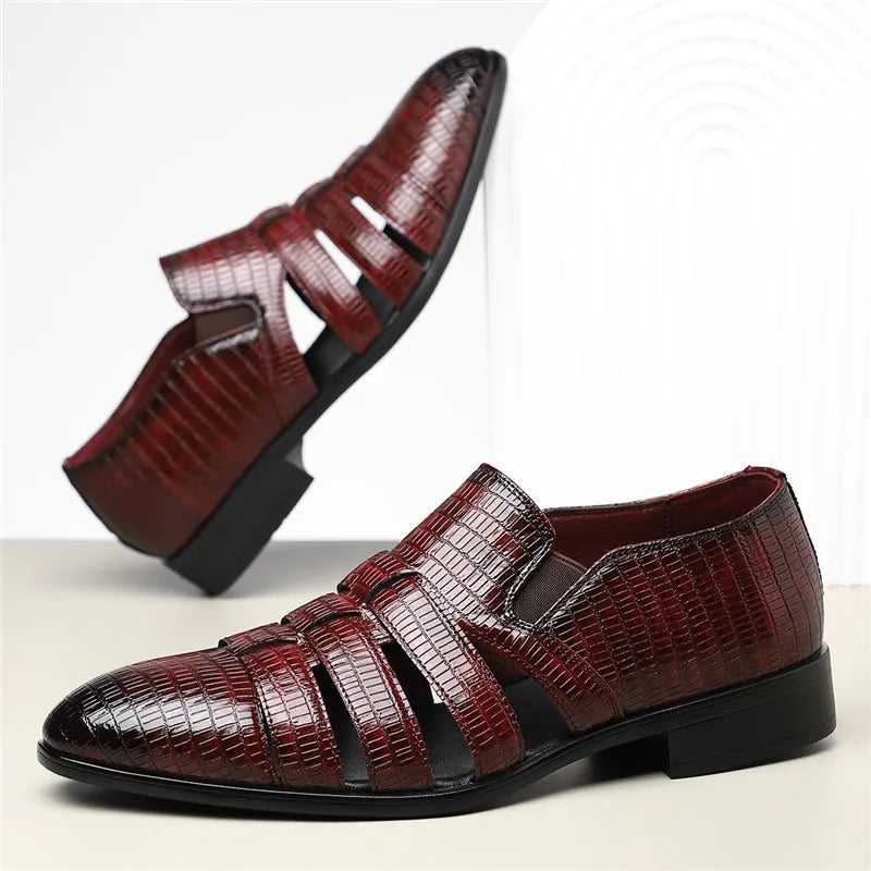 Anthony Cut Out Crocodile Loafer