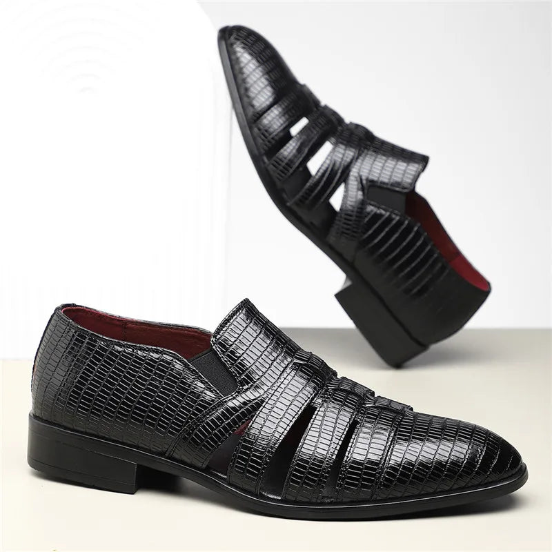 Anthony Cut Out Crocodile Loafer