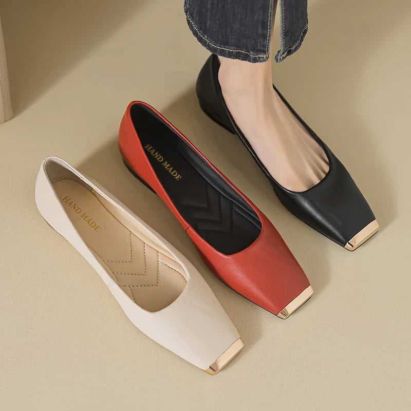 Dania Gold Toe Ballet Flat