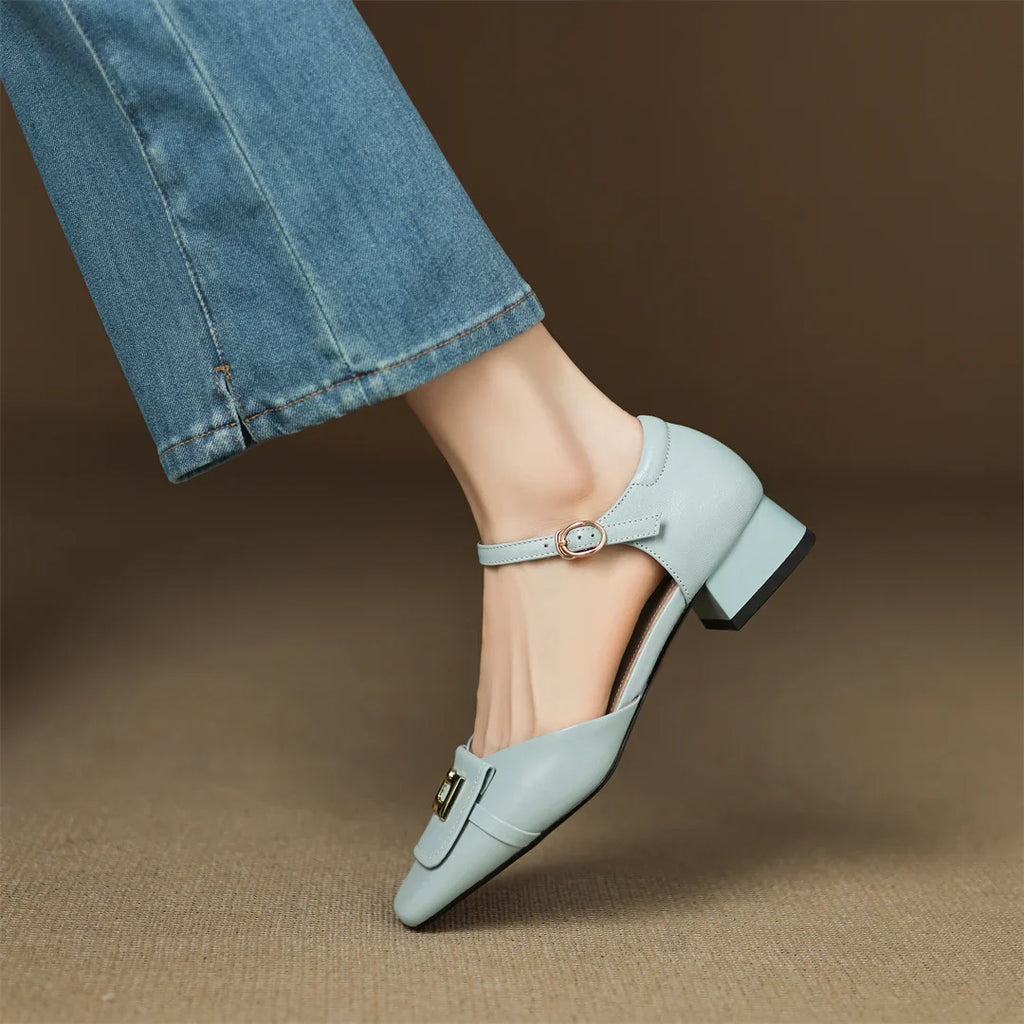 Bella Block Heel Pump