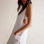 Amara Denim Overall Dress