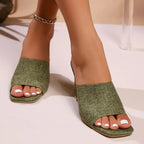Solara Block Heel Mules