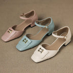 Bella Block Heel Pump