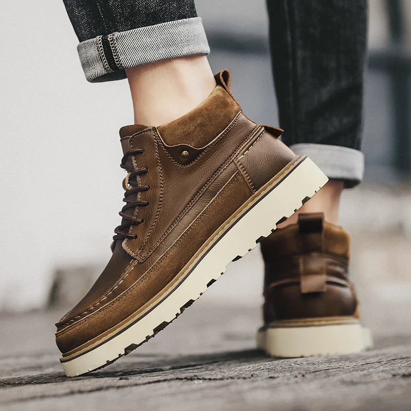 Caleb Genuine Leather Boot