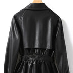 Delaney Leather Trench Coat