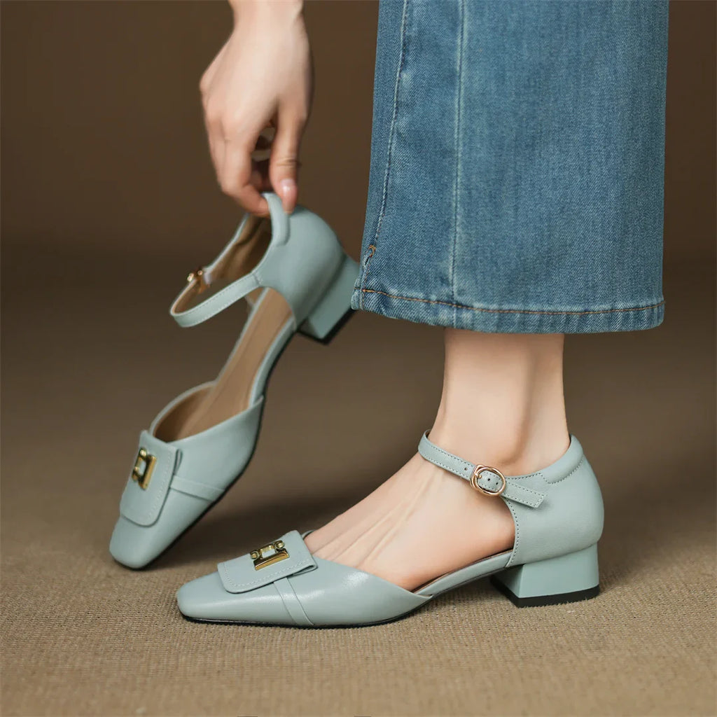 Bella Block Heel Pump
