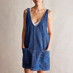 Amara Denim Overall Dress