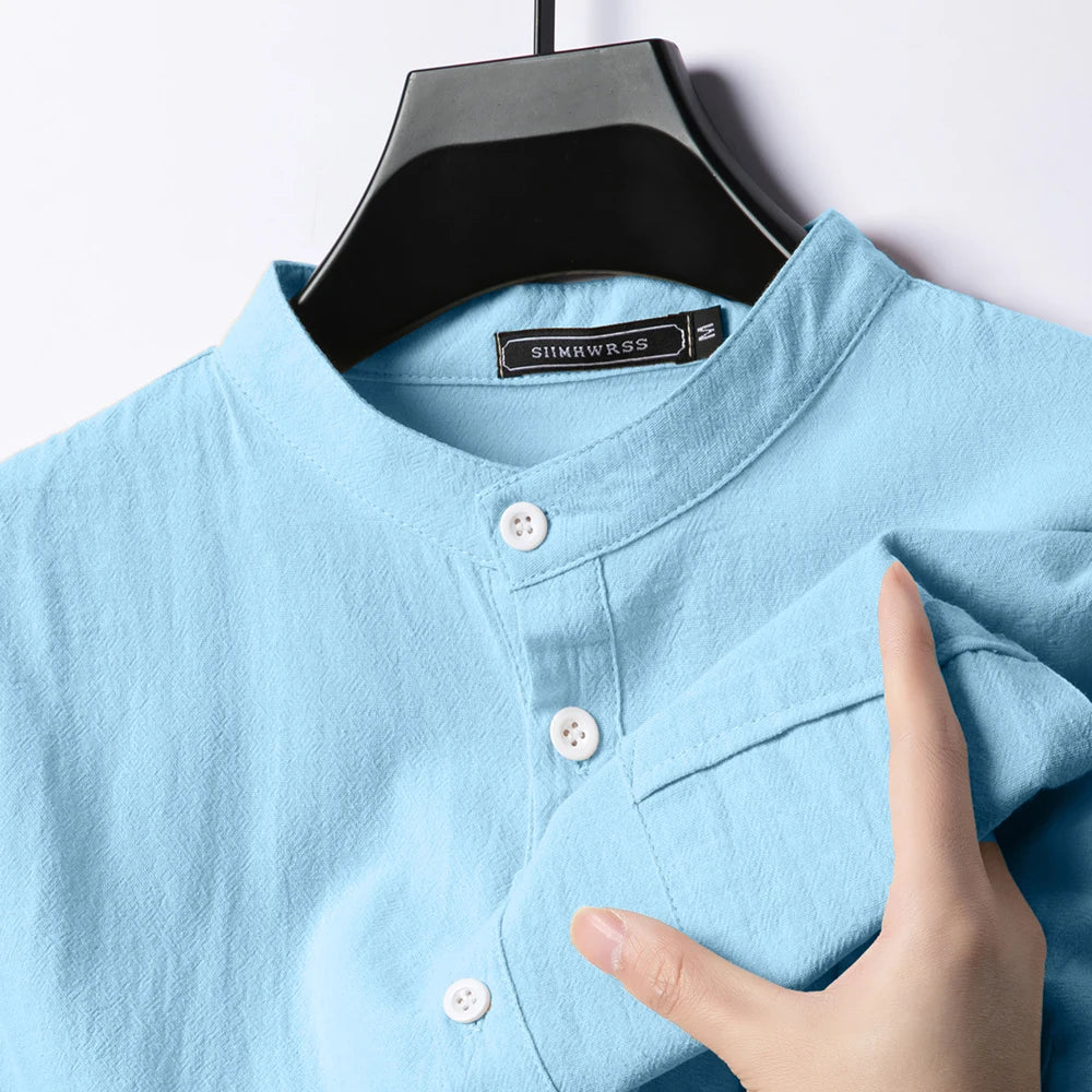 Calvin Coastal Cotton-Linen Shirt