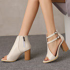 Selene Heeled Leather Sandals