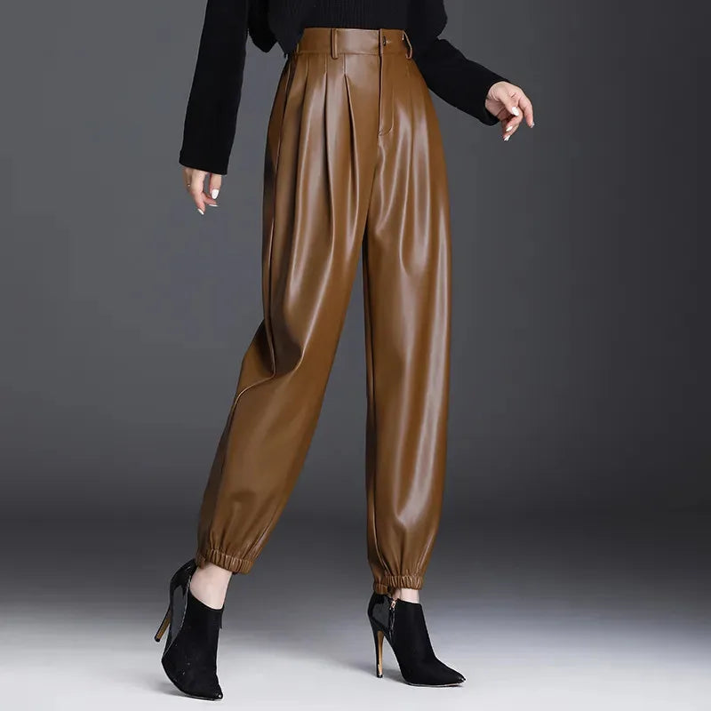 The Elise Faux Leather Pants