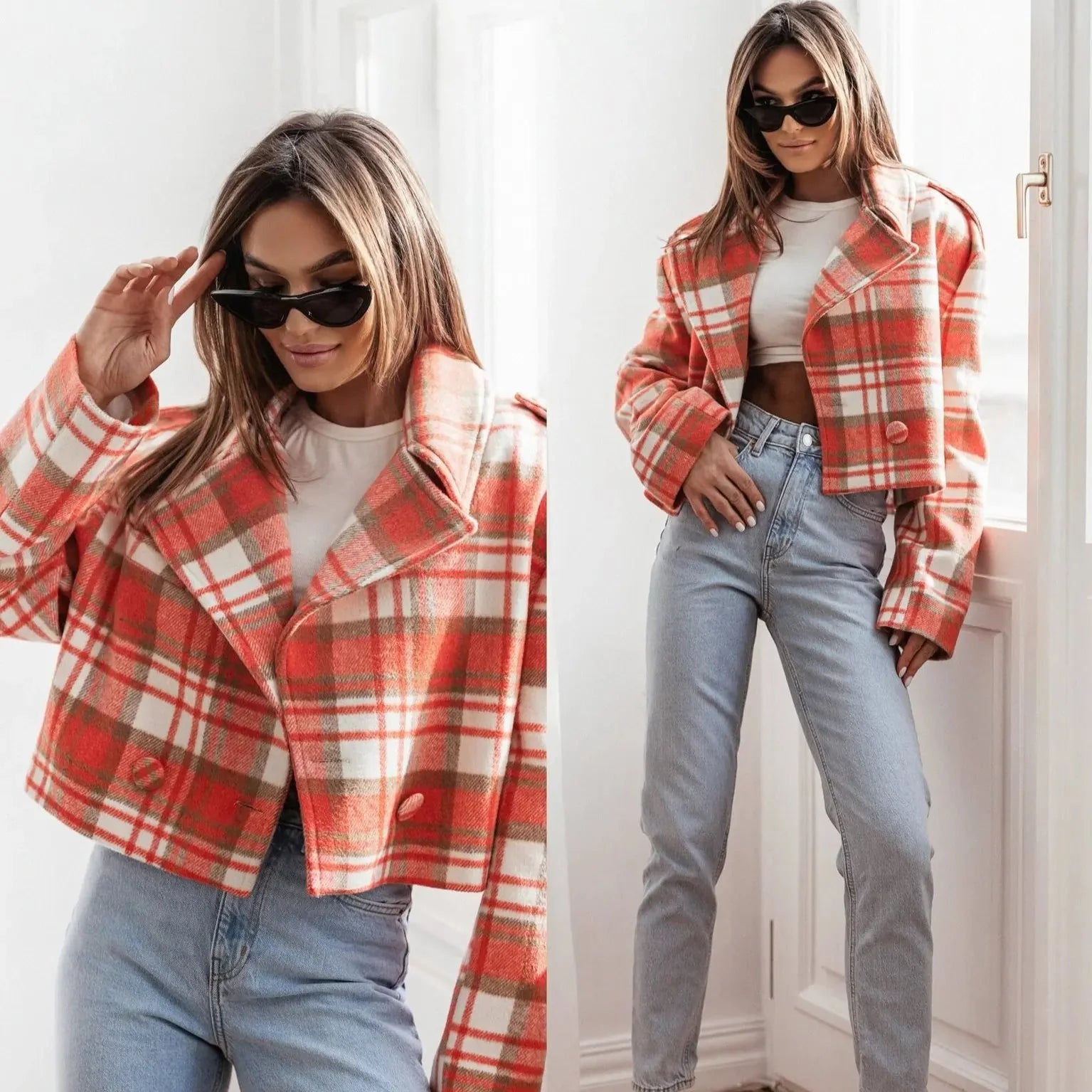 Penelope Cropped Pea Coat