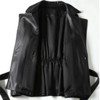 Delaney Leather Trench Coat