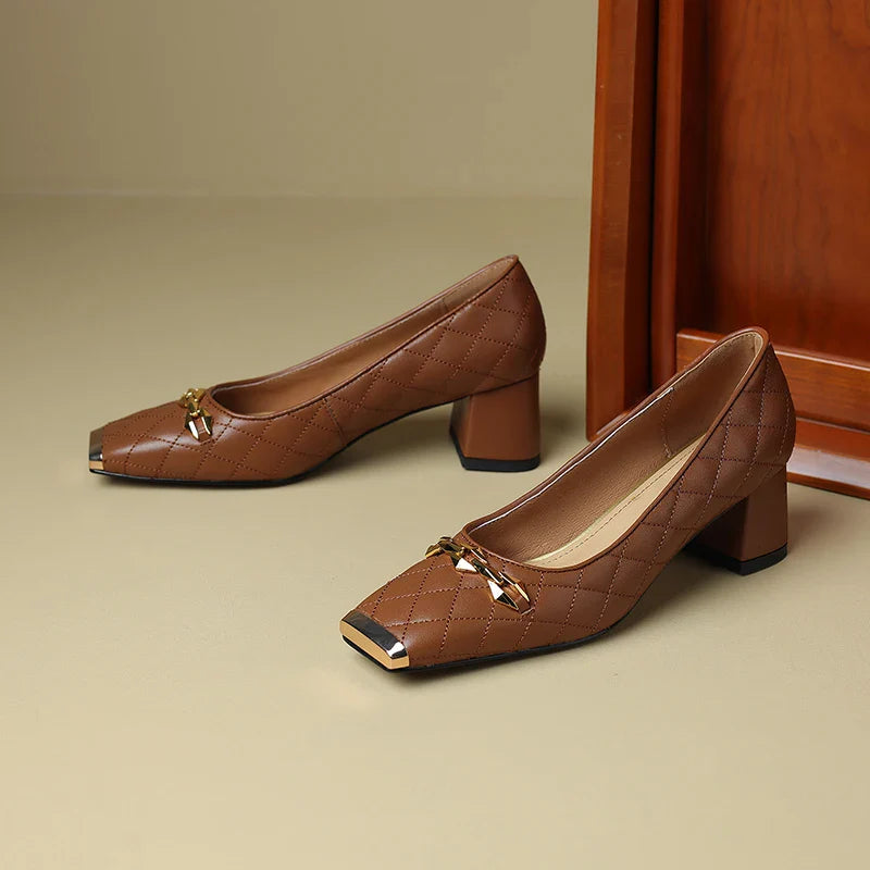 Penelope Block Heel Pump