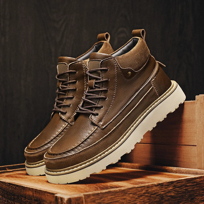 Caleb Genuine Leather Boot