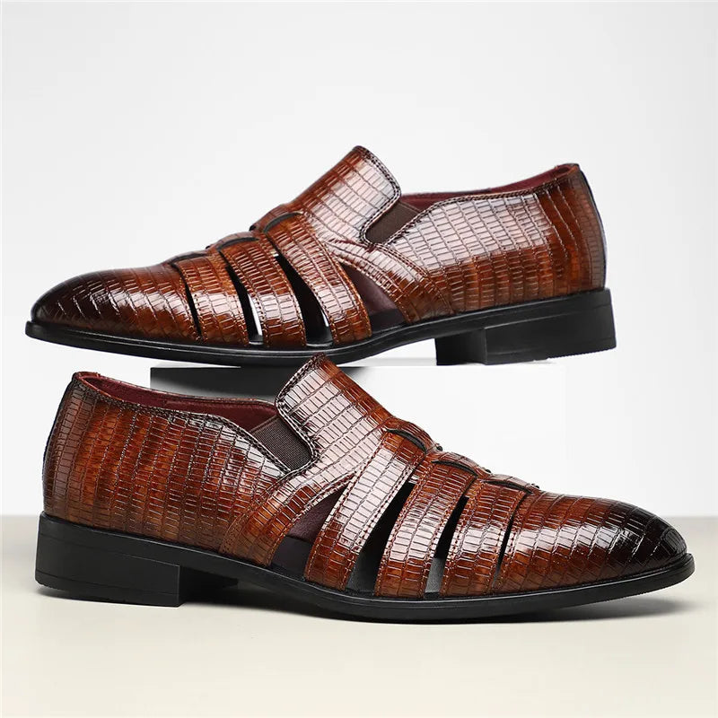Anthony Cut Out Crocodile Loafer