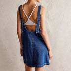 Amara Denim Overall Dress