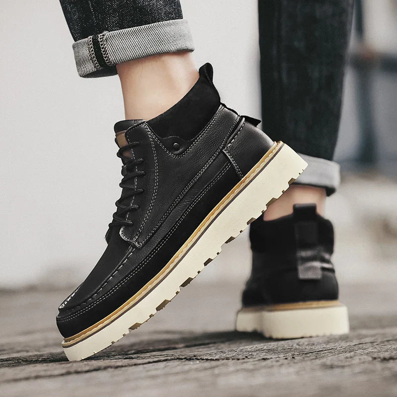 Caleb Genuine Leather Boot