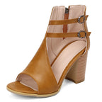 Selene Heeled Leather Sandals