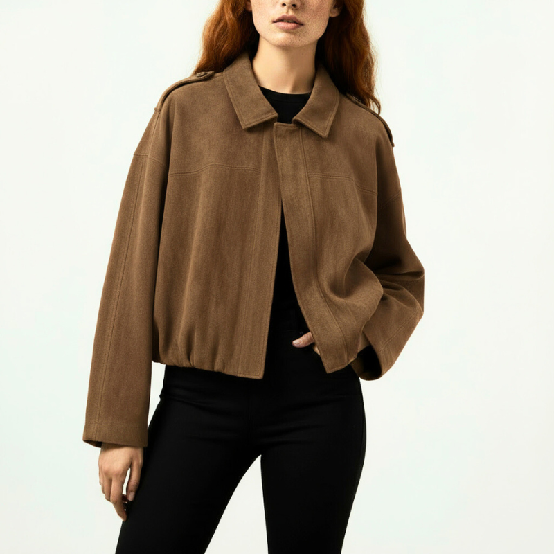 Sandra Suede Bomber Jacket
