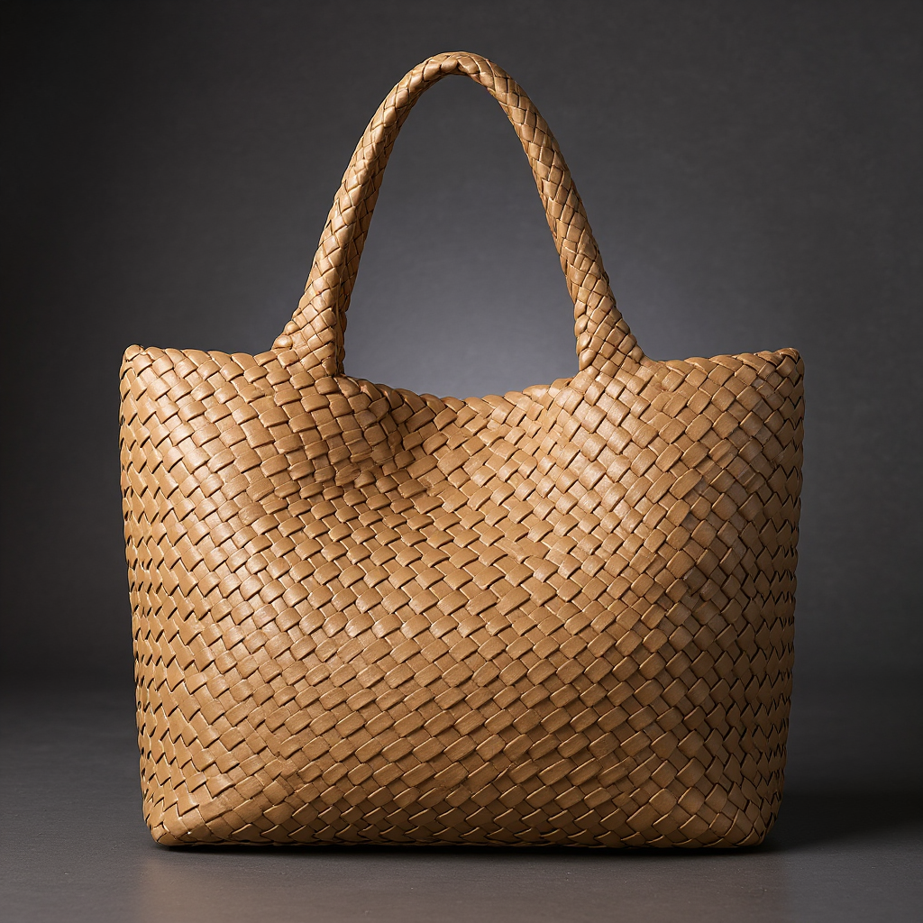 Lana Handwoven Leather Tote