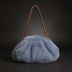 Melania Faux Mink Shoulder Bag