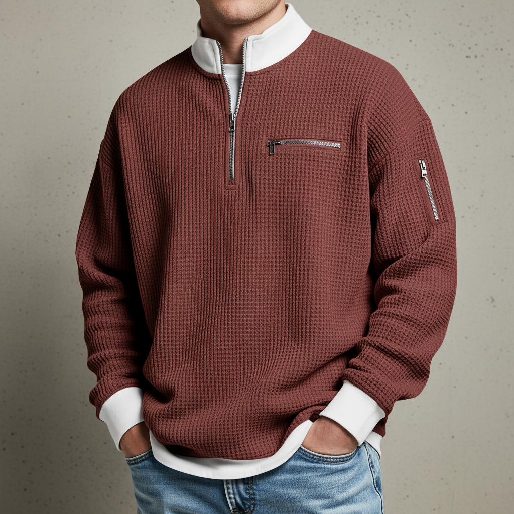 Warren Waffle Knit Sweater