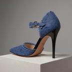 Dani Distressed Denim Stiletto