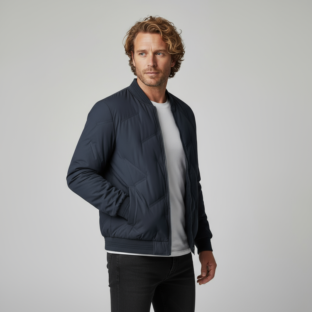 Brenton Quilted Bomber Jacket