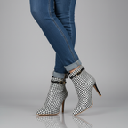 Hannah Houndstooth Ankle Boot