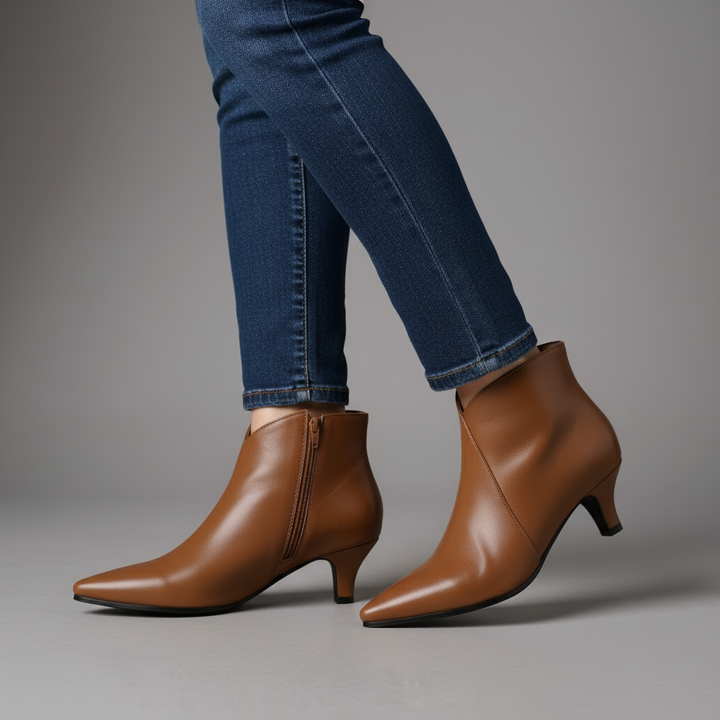 Iris Kitten Heel Ankle Boot