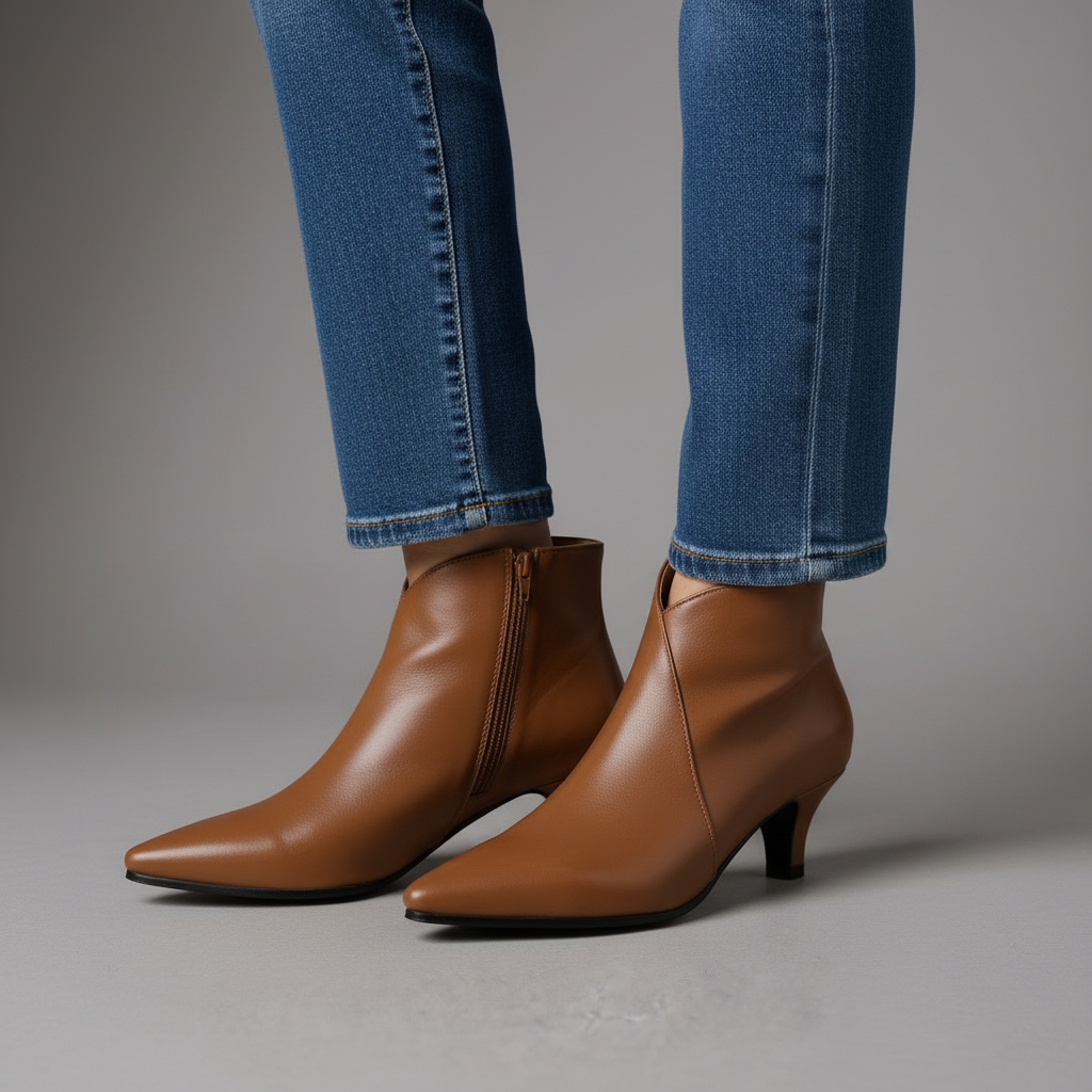 Iris Kitten Heel Ankle Boot