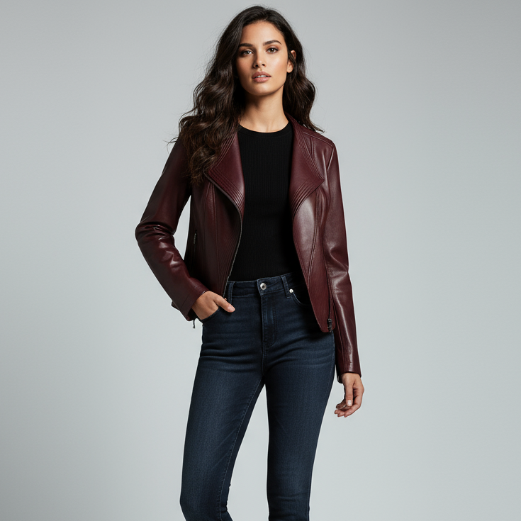 Natalie Tailored Leather Jacket